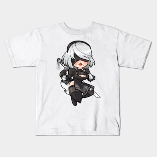 Nier Automata - 2B Kids T-Shirt